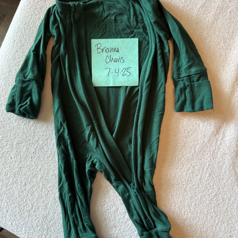 Little Sleepies Emerald Zippy Newborn